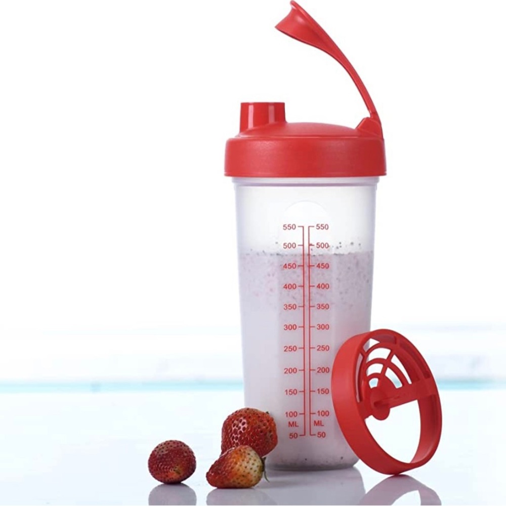 Tupperware Quick Shaker Container NWT Red